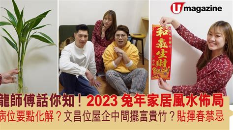 2023病位方向|2023兔年家居風水佈局 龍師傅話你知！ 病位要點化。